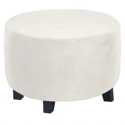 Stretch Ottoman Cover Square Ottoman Slipcovers Furniture Protector Folding Storage Stool Furniture Protector Soft Slipcover with Elastic Bottom