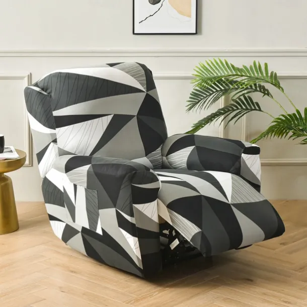 Stretch Recliner Couch Cover Armchair Sofa Cover Sofa Slipcover with Pocket Washable Furniture Protector for Kids, Pets, Dogs, Cats