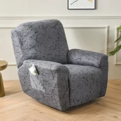 Stretch Recliner Couch Cover Armchair Sofa Cover Sofa Slipcover with Pocket Washable Furniture Protector for Kids, Pets, Dogs, Cats