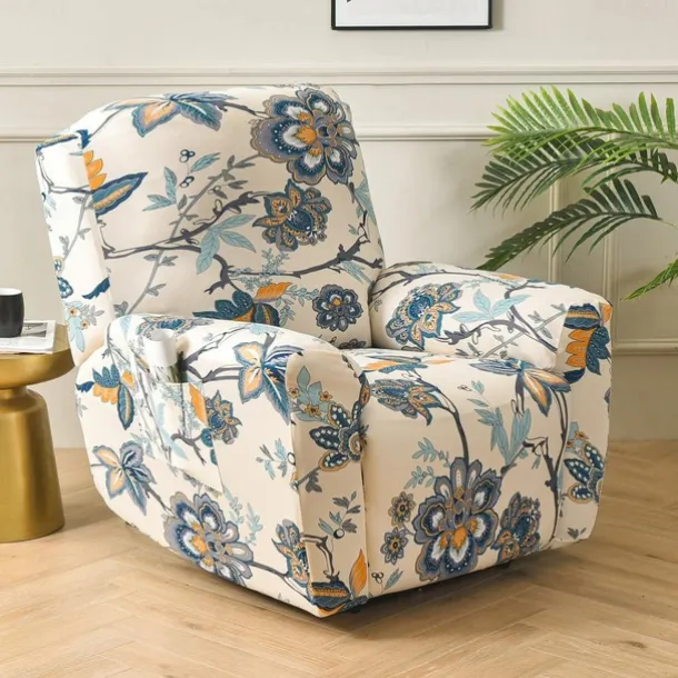Stretch Recliner Couch Cover Armchair Sofa Cover Sofa Slipcover with Pocket Washable Furniture Protector for Kids, Pets, Dogs, Cats