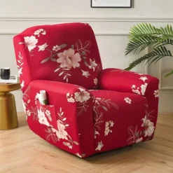 Stretch Recliner Couch Cover Armchair Sofa Cover Sofa Slipcover with Pocket Washable Furniture Protector for Kids, Pets, Dogs, Cats