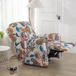 Stretch Recliner Cover Recliner Covers 1 Seater Armchair Couch Slipcover with Elastic Loop, Anti-cat Scratch Furniture Protector for Kids, Pets, Dogs, Cats