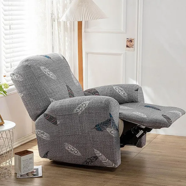 Stretch Recliner Cover Recliner Covers 1 Seater Armchair Couch Slipcover with Elastic Loop, Anti-cat Scratch Furniture Protector for Kids, Pets, Dogs, Cats