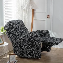 Stretch Recliner Cover Recliner Covers 1 Seater Armchair Couch Slipcover with Elastic Loop, Anti-cat Scratch Furniture Protector for Kids, Pets, Dogs, Cats