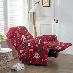 Stretch Recliner Cover Recliner Covers 1 Seater Armchair Couch Slipcover with Elastic Loop, Anti-cat Scratch Furniture Protector for Kids, Pets, Dogs, Cats