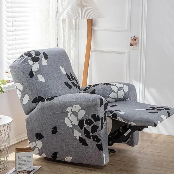 Stretch Recliner Cover Recliner Covers 1 Seater Armchair Couch Slipcover with Elastic Loop, Anti-cat Scratch Furniture Protector for Kids, Pets, Dogs, Cats
