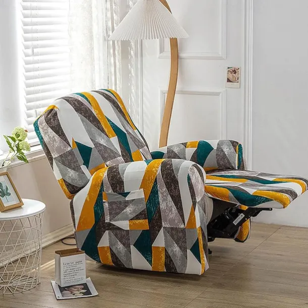 Stretch Recliner Cover Recliner Covers 1 Seater Armchair Couch Slipcover with Elastic Loop, Anti-cat Scratch Furniture Protector for Kids, Pets, Dogs, Cats