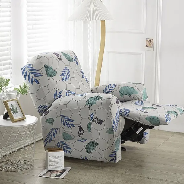 Stretch Recliner Cover Recliner Covers 1 Seater Armchair Couch Slipcover with Elastic Loop, Anti-cat Scratch Furniture Protector for Kids, Pets, Dogs, Cats