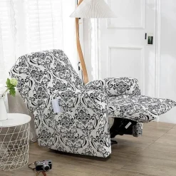 Stretch Recliner Cover Recliner Covers 1 Seater Armchair Couch Slipcover with Elastic Loop, Anti-cat Scratch Furniture Protector for Kids, Pets, Dogs, Cats