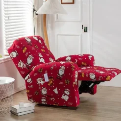 Stretch Recliner Cover Recliner Covers 1 Seater Armchair Couch Slipcover with Elastic Loop, Anti-cat Scratch Furniture Protector for Kids, Pets, Dogs, Cats