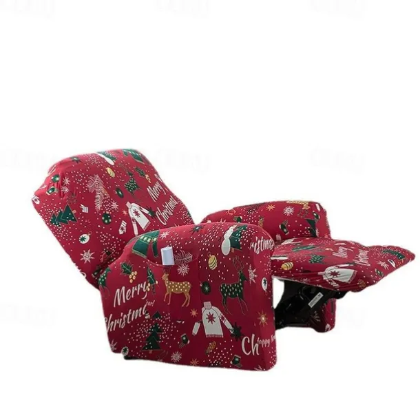 Stretch Recliner Cover Recliner Covers 1 Seater Armchair Couch Slipcover with Elastic Loop, Anti-cat Scratch Furniture Protector for Kids, Pets, Dogs, Cats