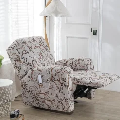 Stretch Recliner Cover Recliner Covers 1 Seater Armchair Couch Slipcover with Elastic Loop, Anti-cat Scratch Furniture Protector for Kids, Pets, Dogs, Cats