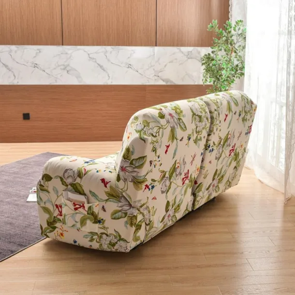 Stretch Reclining Couch Covers 2 Seater Loveseat Reclining Sofa Cover Couch Slipcover with Elastic Loop, Anti-cat Scratch Furniture Protector for Kids, Pets, Dogs, Cats