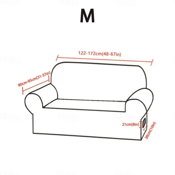 Stretch Sofa Cover Slipcover Elastic Velvet Sectional Couch Armchair Loveseat Burgundy Red 4 Or 3 Seater L Shape Plain Solid Color Soft Durable