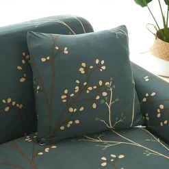 Stretch Sofa Cover Slipcover Elastic Sectional Couch Armchair Loveseat 4 or 3 seater L shaped Sofa Furniture Protector Anti-Slip Cover Soft Washable(1 Free Cushion Cover)