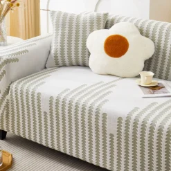 Stretch Sofa Cover Sofa Slipcovers Soft Durable Couch Cover 1 Piece Spandex Jacquard Velvet Washable Furniture Protector fit Armchair Seat/Loveseat/Sofa/XL Sofa