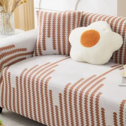 Stretch Sofa Cover Sofa Slipcovers Soft Durable Couch Cover 1 Piece Spandex Jacquard Velvet Washable Furniture Protector fit Armchair Seat/Loveseat/Sofa/XL Sofa