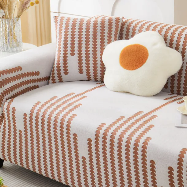 Stretch Sofa Cover Sofa Slipcovers Soft Durable Couch Cover 1 Piece Spandex Jacquard Velvet Washable Furniture Protector fit Armchair Seat/Loveseat/Sofa/XL Sofa