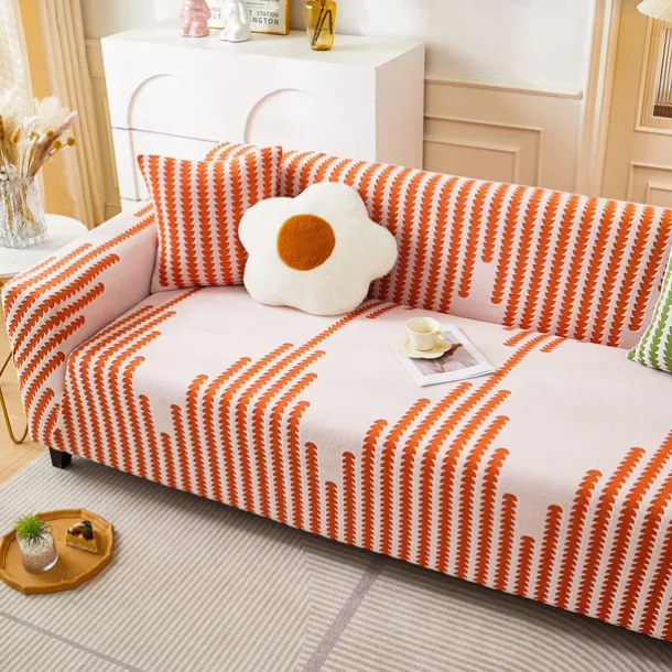 Stretch Sofa Cover Sofa Slipcovers Soft Durable Couch Cover 1 Piece Spandex Jacquard Velvet Washable Furniture Protector fit Armchair Seat/Loveseat/Sofa/XL Sofa