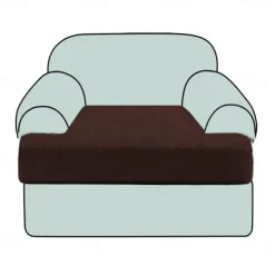 Stretch Sofa Seat Cover Couch T Seat Pad Cushion Slipcover Elastic Couch Armchair Loveseat 3 Seater Grey Plain Solid Soft Durable Washable