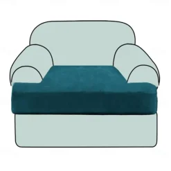 Stretch Sofa Seat Cover Couch T Seat Pad Cushion Slipcover Elastic Couch Armchair Loveseat 3 Seater Grey Plain Solid Soft Durable Washable