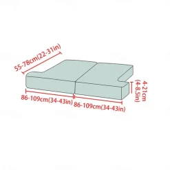 Stretch Sofa Seat Cover Couch T Seat Pad Cushion Slipcover Elastic Couch Armchair Loveseat 3 Seater Grey Plain Solid Soft Durable Washable