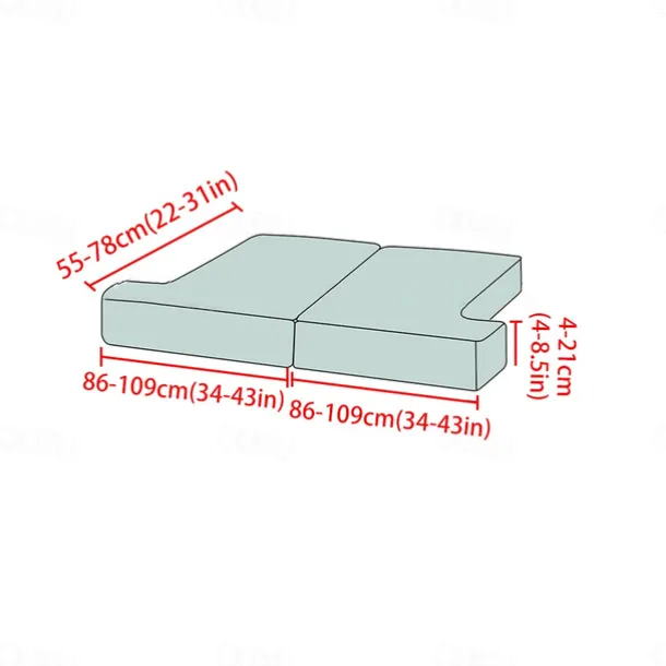 Stretch Sofa Seat Cover Couch T Seat Pad Cushion Slipcover Elastic Couch Armchair Loveseat 3 Seater Grey Plain Solid Soft Durable Washable