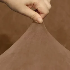 Stretch velvet 5-seater L-shaped sofa cover Solid color all-inclusive private seat pie corner L-shaped sofa cover