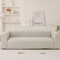 Stretchable Full Sofa Cover Slipcover Elastic All-Inclusive Couch Cover Anti-Slip and Durable Easy to Install and Machine Washable Perfect for Home Decor and Protection
