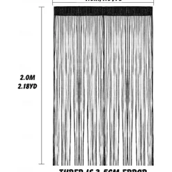 String Curtains Sparkle Door Curtain Fly Curtain Rod Pocket,Curtains Panel Divider Window Door Fly Screen for Door Wall and Window Decoration,100*200cm