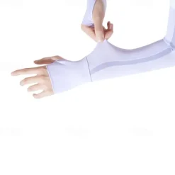 Striped Sun Protection Ice Sleeves Summer Outdoor Cycling Running Arm Sleeves Breathable Ice Sleeves