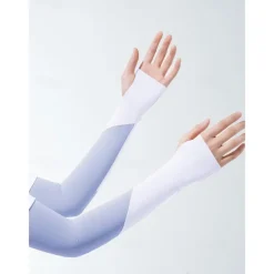 Striped Sun Protection Ice Sleeves Summer Outdoor Cycling Running Arm Sleeves Breathable Ice Sleeves