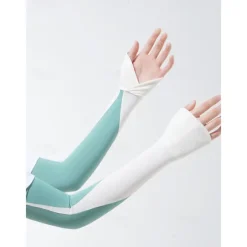 Striped Sun Protection Ice Sleeves Summer Outdoor Cycling Running Arm Sleeves Breathable Ice Sleeves