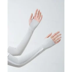 Striped Sun Protection Ice Sleeves Summer Outdoor Cycling Running Arm Sleeves Breathable Ice Sleeves