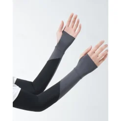 Striped Sun Protection Ice Sleeves Summer Outdoor Cycling Running Arm Sleeves Breathable Ice Sleeves