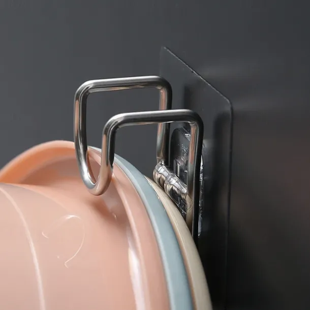 Strong Self Adhesive Door Wall Hangers Hooks Suction Heavy Load Rack Cup Sucker for Kitchen Bathroom Strong