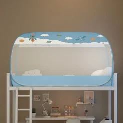 Student Dormitory Mosquito Nets Foldable Mosquito Net for Bunk Bed Mosquito Netting Increase Space Increase Density Gauze Mosquito Tent with Free Installation