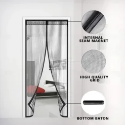 Summer Anti-Mosquito Door Curtain Household High-end Magnetic Encrypted Door Anti-Fly Partition Curtain Screen Door Magnet Screen Window Without Punching