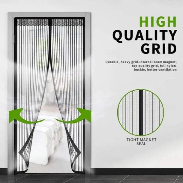 Summer Anti-Mosquito Door Curtain Household High-end Magnetic Encrypted Door Anti-Fly Partition Curtain Screen Door Magnet Screen Window Without Punching