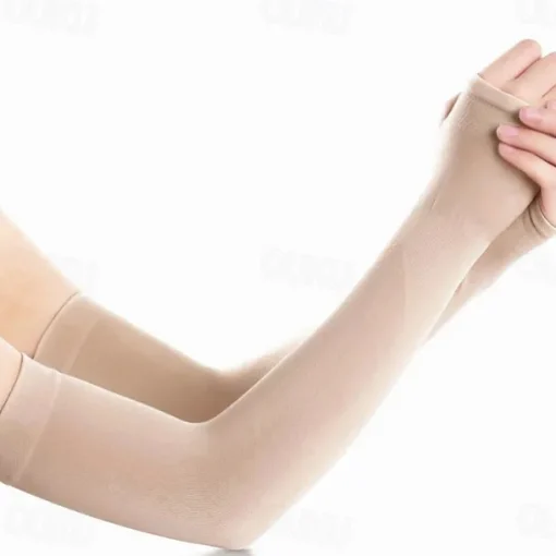 Summer Arm Sleeves Cooling Gloves Women Men Arm Warmers Sleeves Armwarmer UV Sun Protection Cotton Long Fingerless Gloves Arm Sleeves