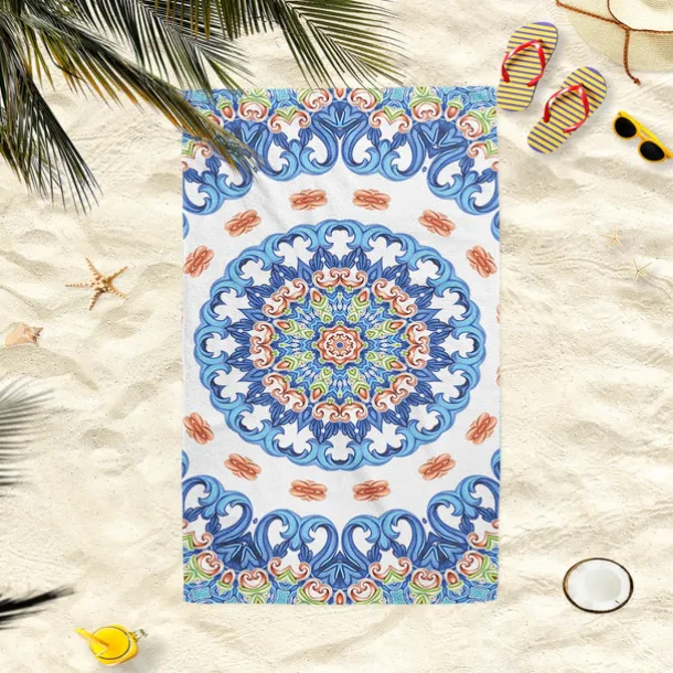 Summer Beach Towel Quick-Drying Tropical Bohemian Rainforest Sea Turtle Plant Towel Soft and Quick-Drying Beach Towel Super Absorbent Soft Microfiber Sand Pool Bath Outdoor Travel Towel