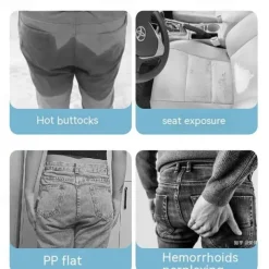 Summer Car Seat Cushion Breathable Cool Gel Universal Multifunctional Home Office Chair For Pressure Relief Back Tailbone Pain