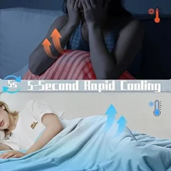 Summer Cooling Blanket, Breathable Comfortable Cooling Blanket, Soft Throw Blanket for Home Office, Comfy Bedding, Bedroom Accessories Gift for Summer, Gifts for Men Women