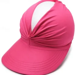 Sun Hats for Women UV Protection Sun Visor Wide Brim Summer Hats with Ponytail
