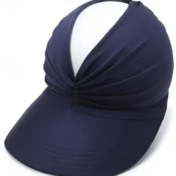 Sun Hats for Women UV Protection Sun Visor Wide Brim Summer Hats with Ponytail