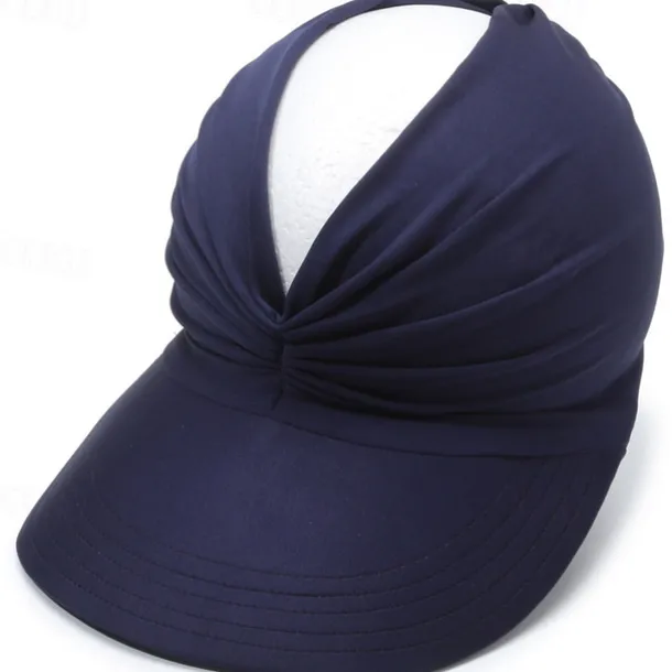 Sun Hats for Women UV Protection Sun Visor Wide Brim Summer Hats with Ponytail