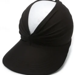 Sun Hats for Women UV Protection Sun Visor Wide Brim Summer Hats with Ponytail