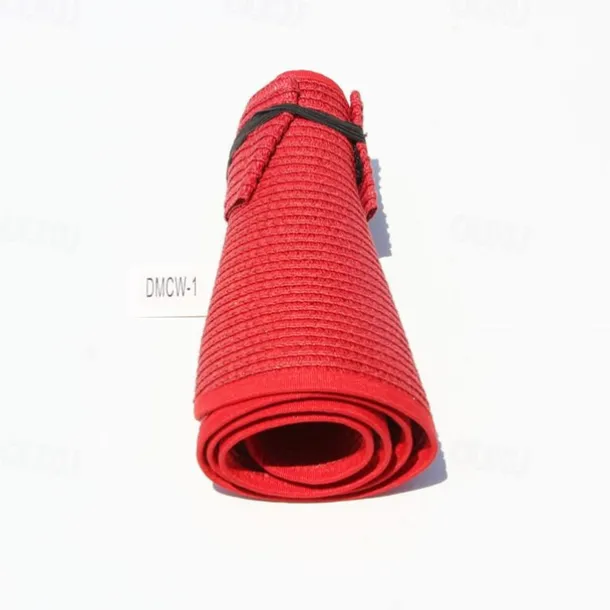 Sun Visor Hats for Women Wide Brim Straw Roll-Up Ponytail Summer Beach Hat UV UPF Packable Foldable Travel Summer