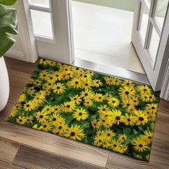 Sunflowers Doormat Kitchen Mat Floor Mat Non-Slip Area Rug Oil Proof Rug Indoor Outdoor Mat Bedroom Decor Bathroom Mat Entrance Rug Spring Summer