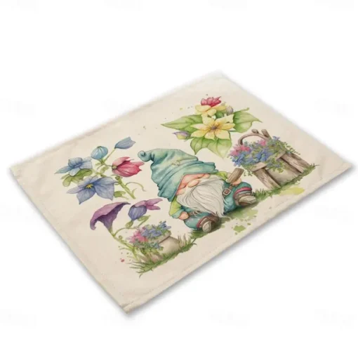 Sunflowers Placemats Heat Resistant Farmhouse Table Place Mat Stain Resistant Placemat, Placemat for Wedding Kitchen Dining Table Decoration Indoor Outdoor